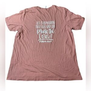 Bella + Canvas Mauve Christian T-Shirt | Psalm 150:6 Praise the Lord | 2XL